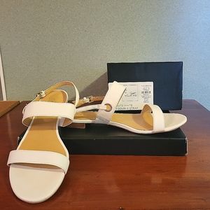 TALBOTS Strappy Sandals White 8.5M